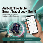 AirBolt® The Truly Smart Travel Lock (Gen 5)